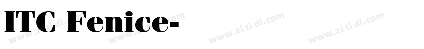 ITC Fenice字体转换